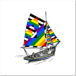 Straight Ally Ship Pride Flag | Support Straight Ally with Love Posters and Art